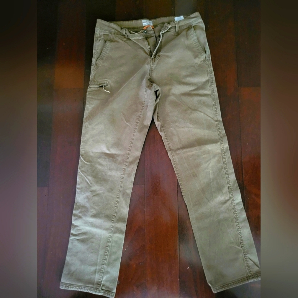 Weatherproof vintage pants in brown size 34x32 side pocket